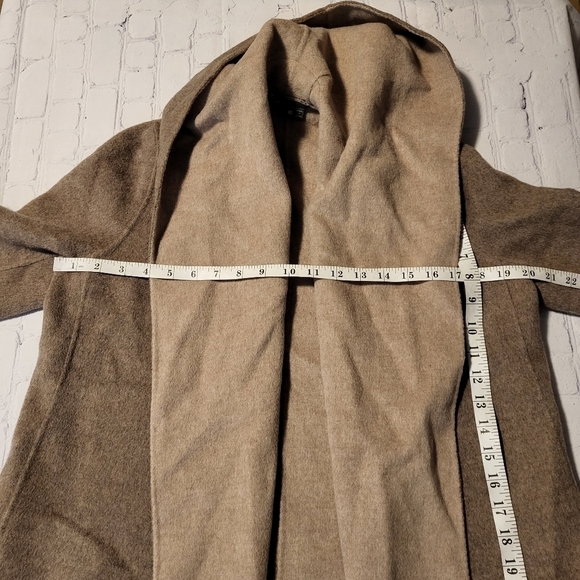 Vince Wool Blend Two Toned Open-Front Coat Size XS - Picture 10 of 14